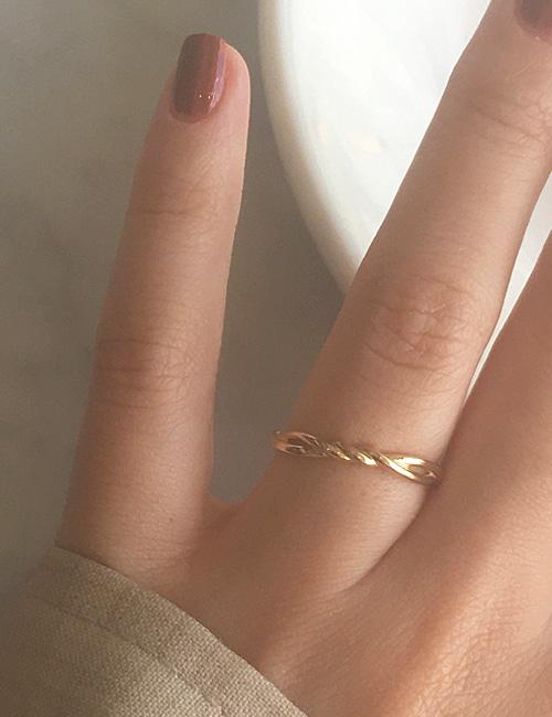 14k knit ring