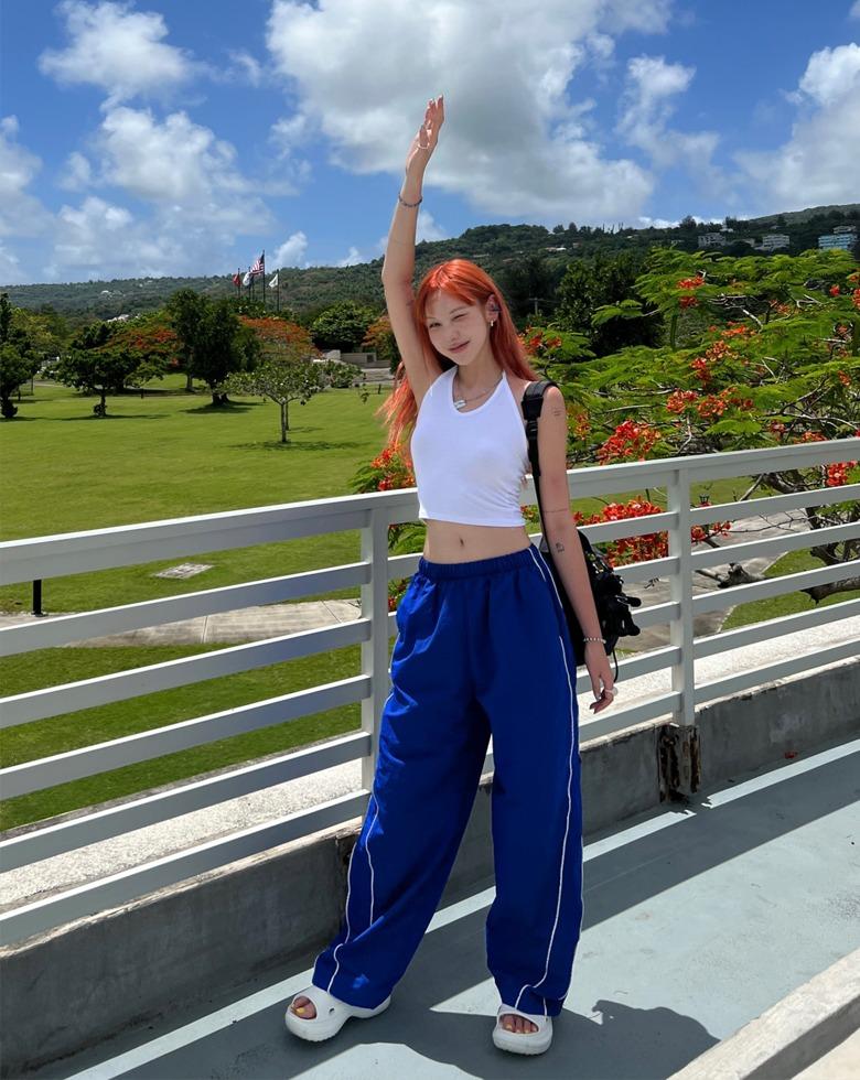 티앤 사선 트랙 팬츠 5color