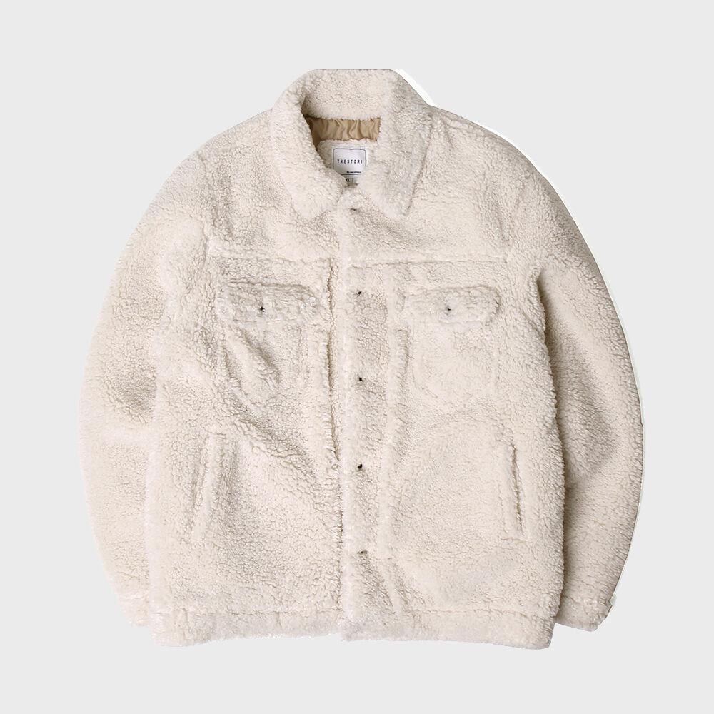 플리스 트러커 자켓 (아이보리)
