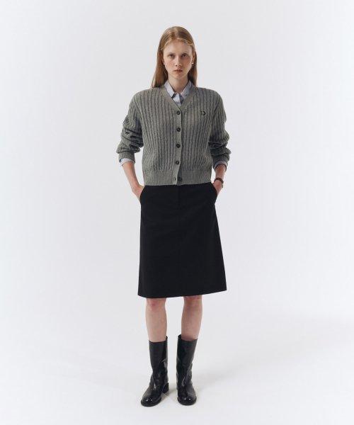 スカート jichoi comfort slim skirt pants jichoi COMFORT] 24-002 SLIM SKIRT PANTS - BLACK