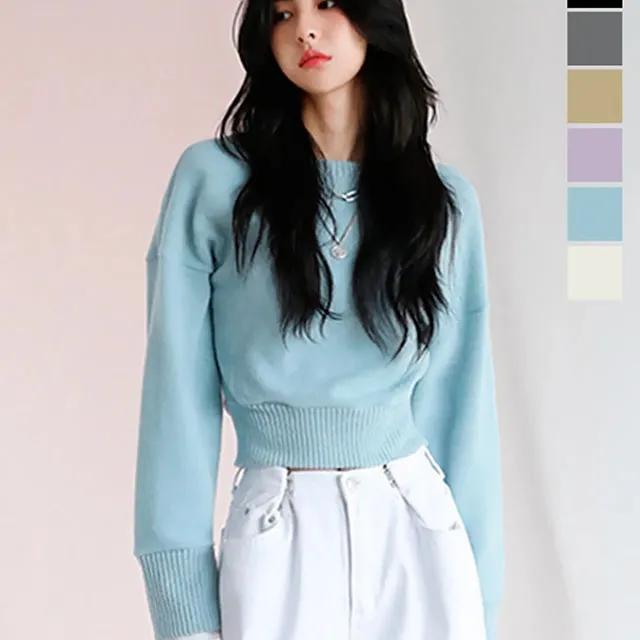 [🎉25% 쿠폰] SHIRT LAYERD CROPPED KNIT - 6COL