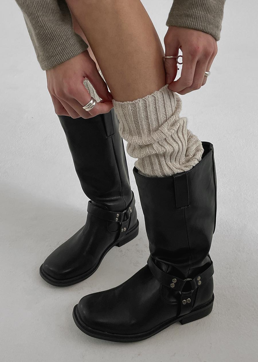 블랙업 [2천장판매] [MADE] 노리쉬 니트 레그워머 *