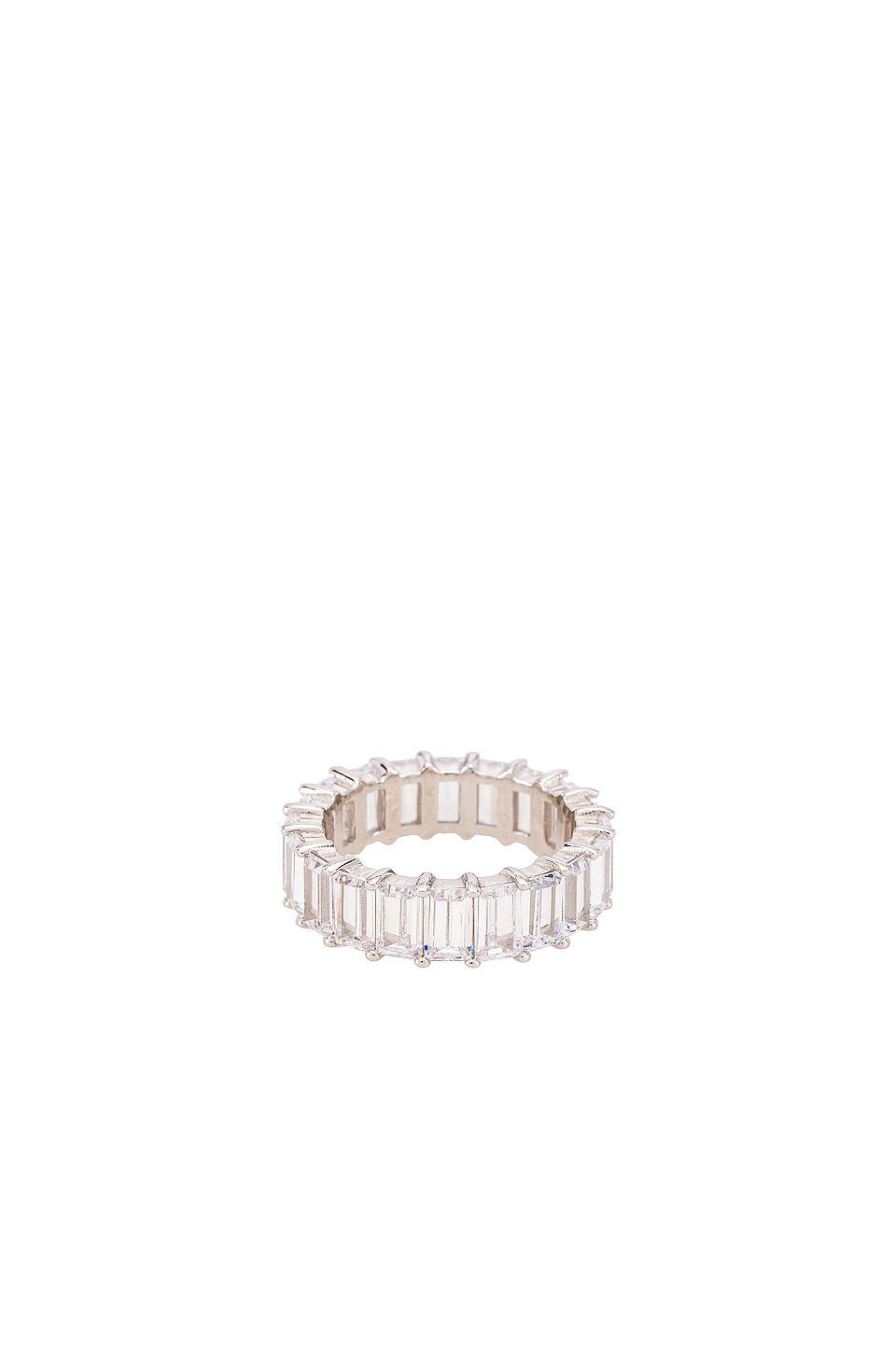 EMERALD CUT PAVE 반지