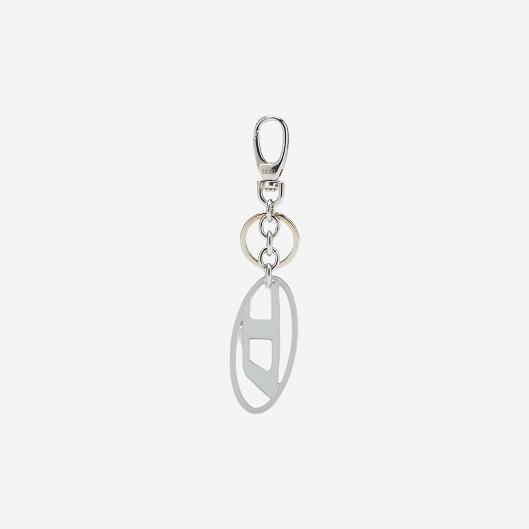 Diesel Holy B Logo Keyring Silver