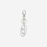 Diesel Holy B Logo Keyring Silver