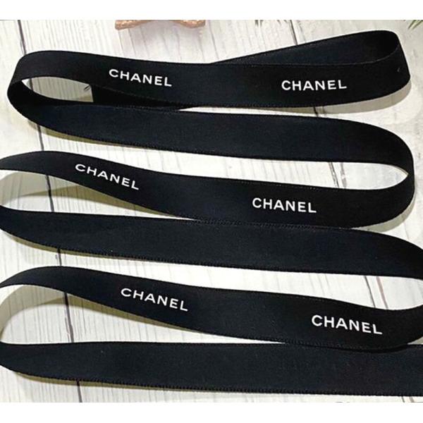 샤넬 리본끈 블랙 1m 백화점 정품 선물포장 폭1.5cm