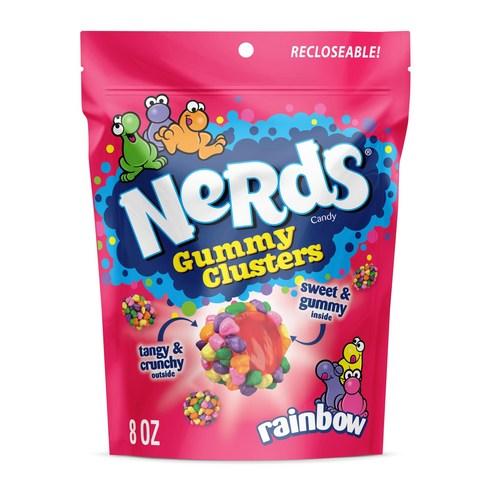 [미국직배송]너드 구미 클러스터 젤리 226g Nerds Gummy Clusters Candy 8oz, 226g, 1개 - 사탕 | 쿠팡