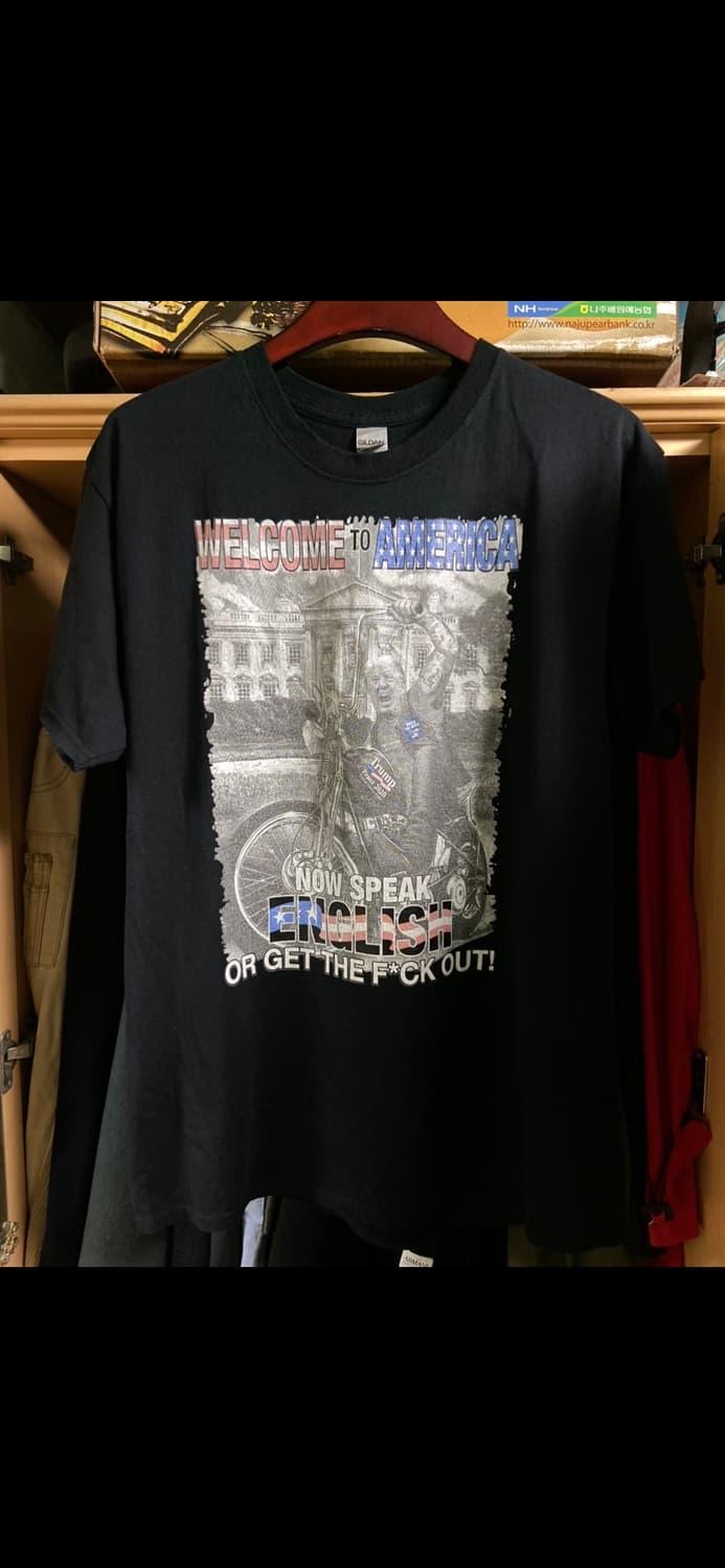 트럼프 그래픽 티셔츠 L 105 사이즈 도람뿌 반팔티 | 후루츠패밀리