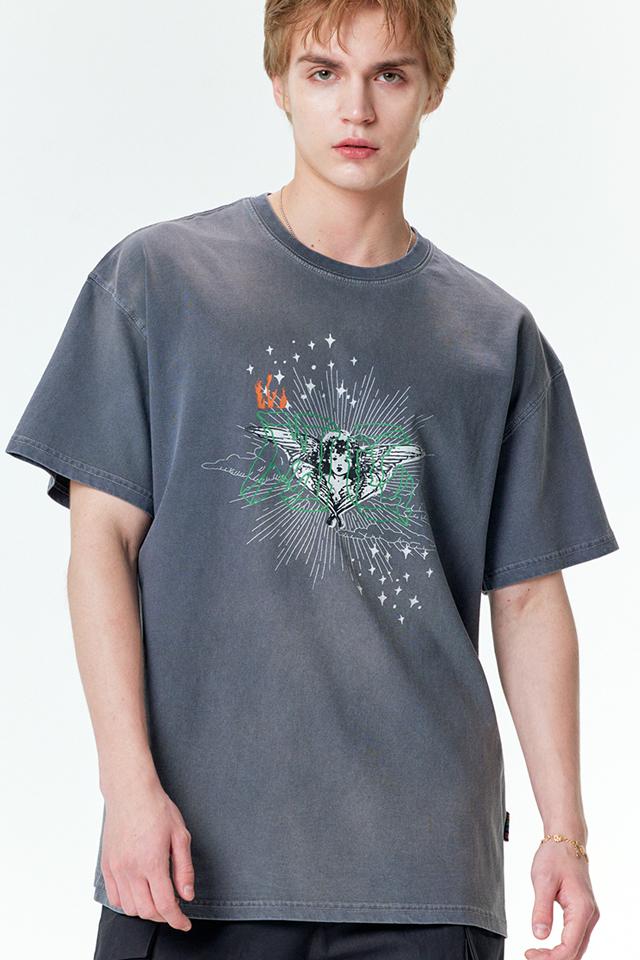 DYEING MC T-SHIRTS BLACK