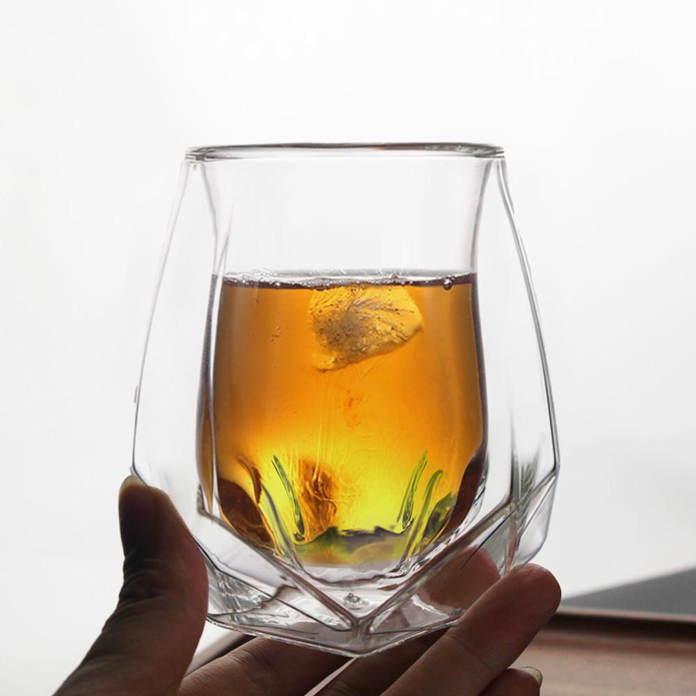 더굿즈 2중내열 언더락 위스키잔 칵테일 유리잔 2p 1세트