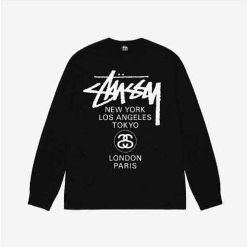 스투시 월드투어 롱슬리브 티셔츠 2023