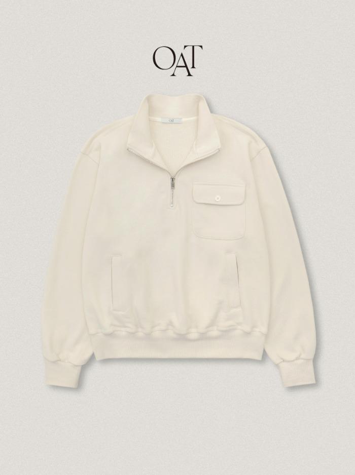 [OAT/✨Limited 10%] Hive Half-zip MTM  - Cream