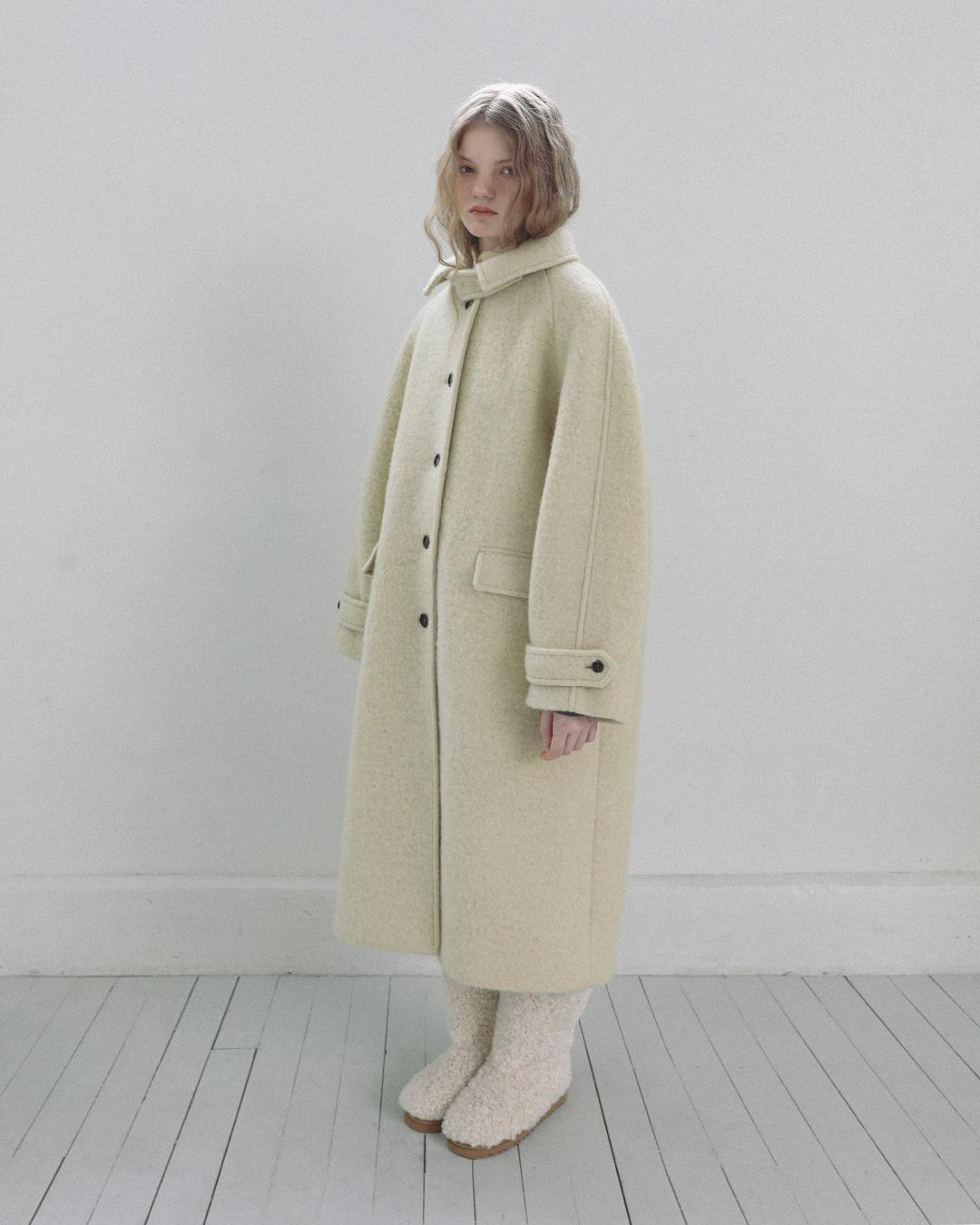 [2차] [12/20 예약발송] flétta Wool Balmacaan Coat_Lemon