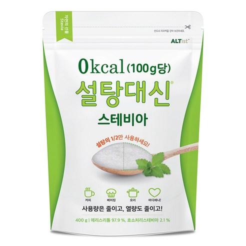 설탕대신 스테비아, 400g, 1개 - 흰설탕 | 쿠팡