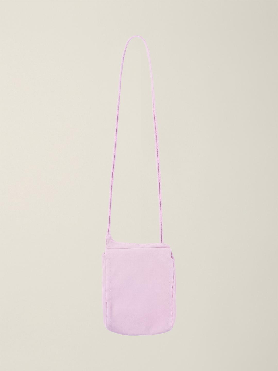 GARMENT DYED CROSS BAG SHELL PINK