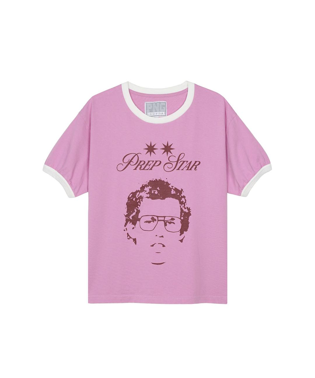 PREP STAR T SHIRT PINK