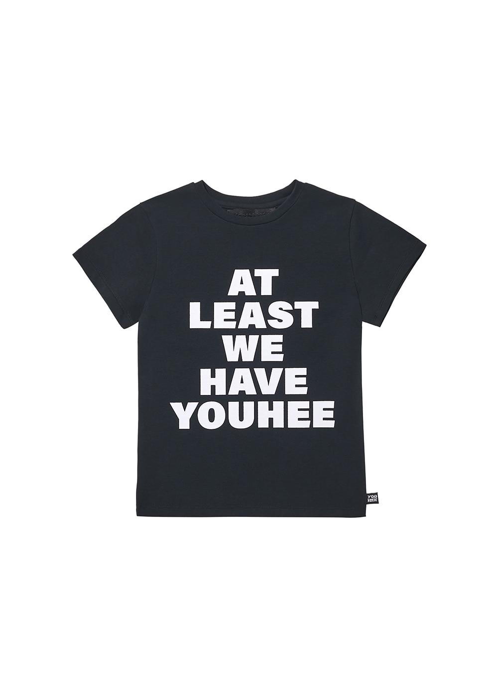 YOUHEE LETTERING T-SHIRT BLACK