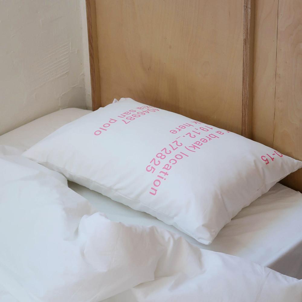 [made] noon venezia pillow cover (pink/green)