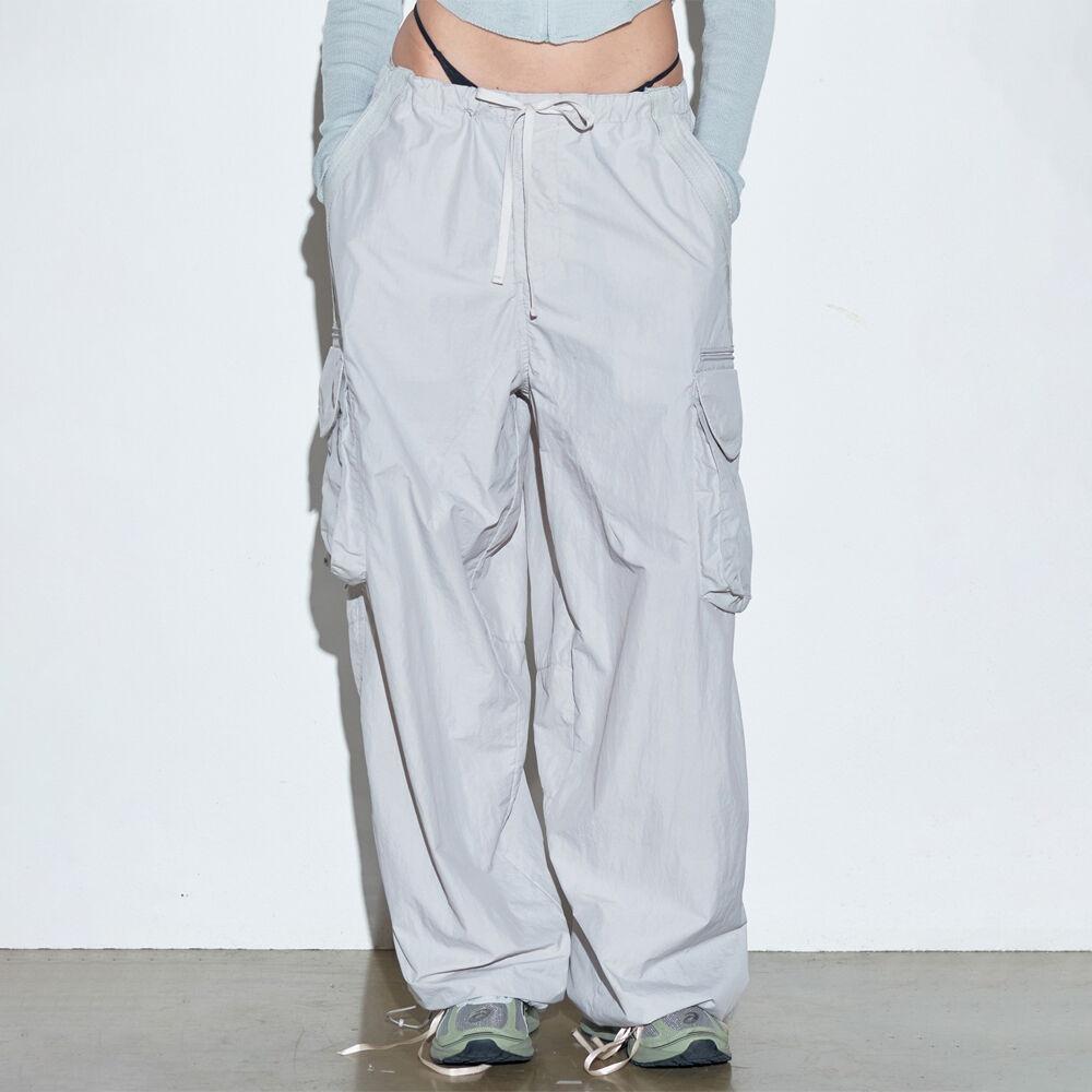 Parachute Cargo Pants Pale Gray