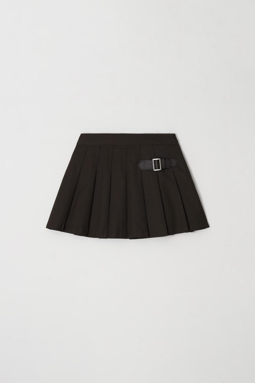 be pleats skirt (brown)