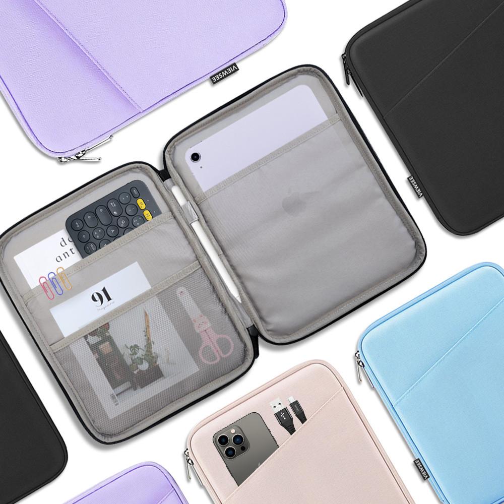 뷰씨 아이패드 갤럭시탭 듀얼 포켓 파스텔 태블릿 파우치