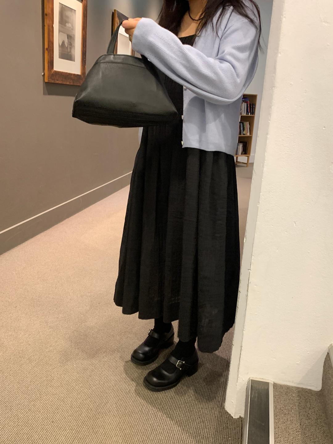 darling check dress - black