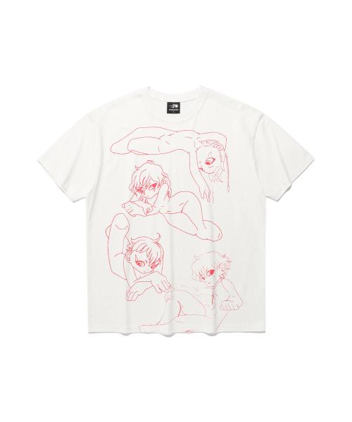 HEAVEN GATEKEEPER LINE TEE_WHITE(NG2FMUT524A)
