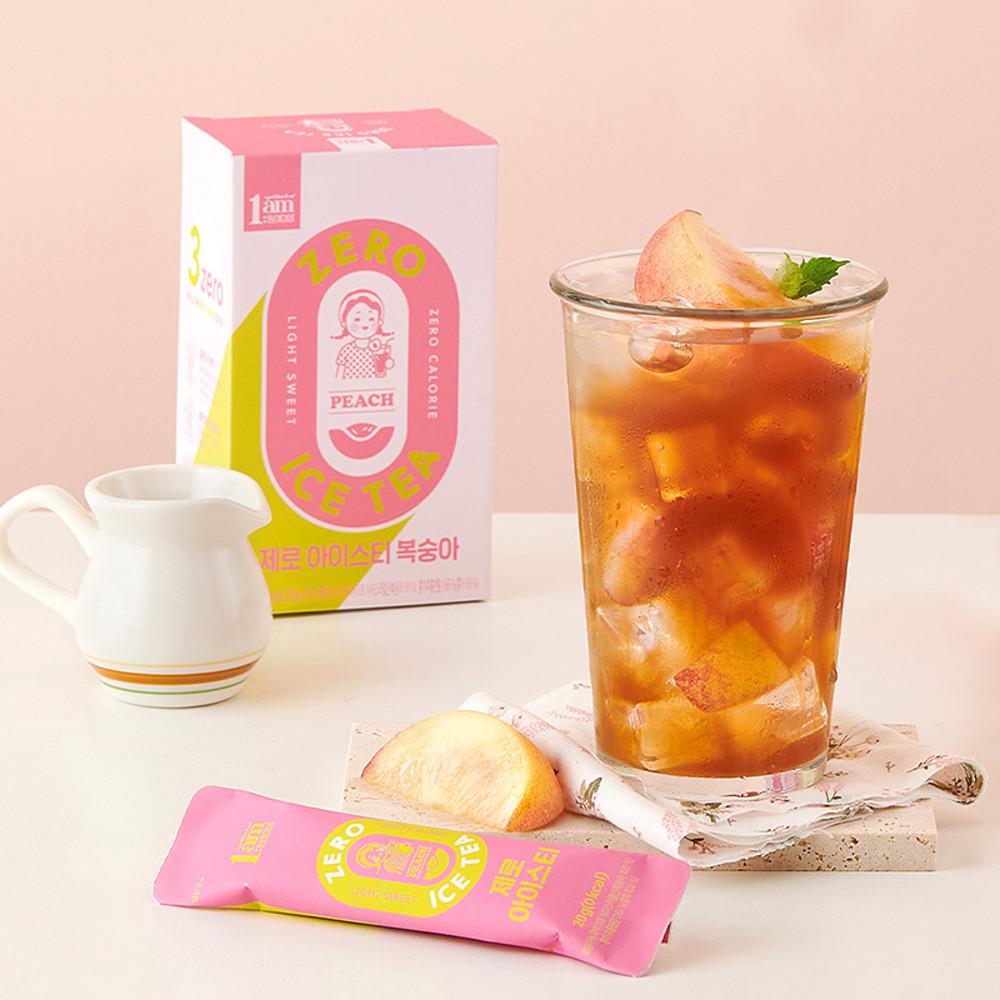 1am 제로 아이스티 복숭아 2박스 (20개입) 제로칼로리 액상 홍차 홈카페