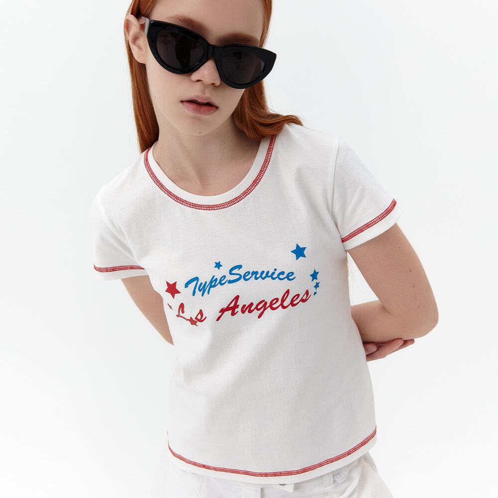 Coloration Stitch Vintage T-Shirt [Off White]