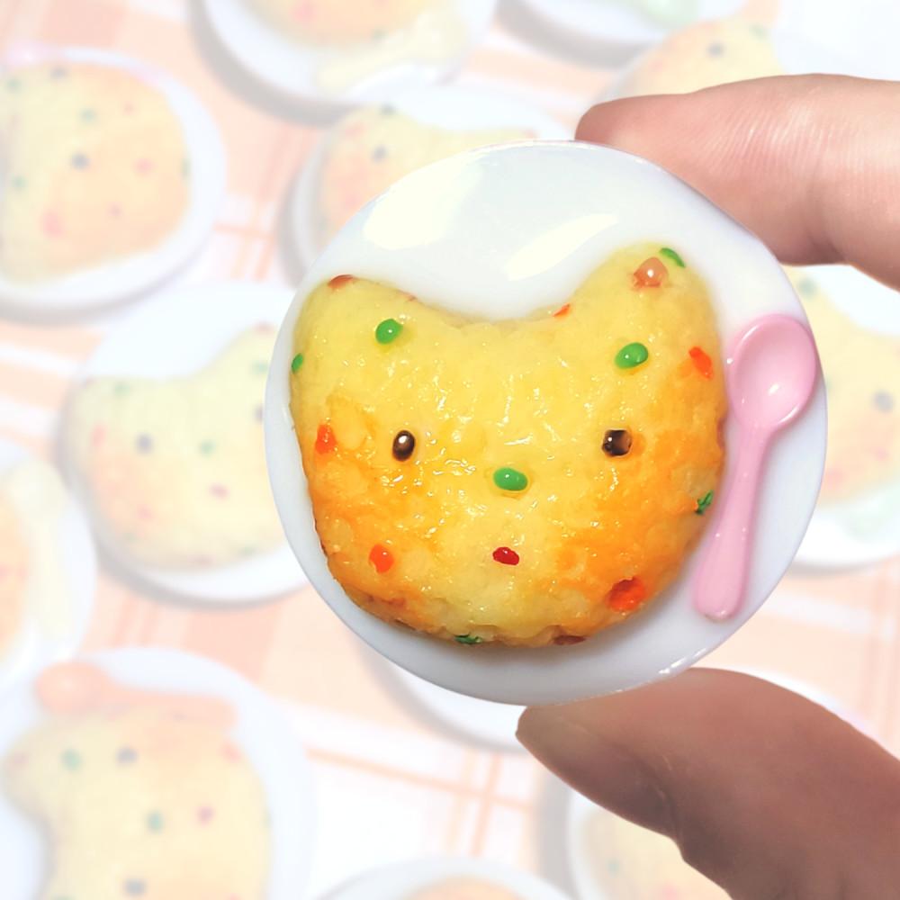 [소울넴] 볶음냥 그립톡 (볶음밥 고양이)