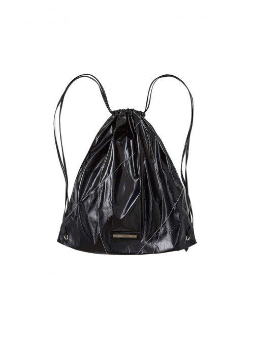 STRING COATING BACK PACK IN BLACK