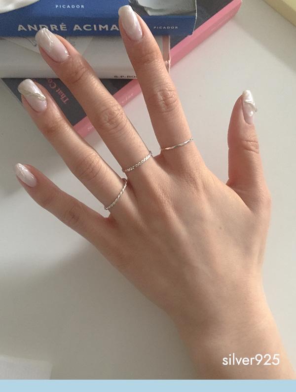 simple ring -3type (silver925)