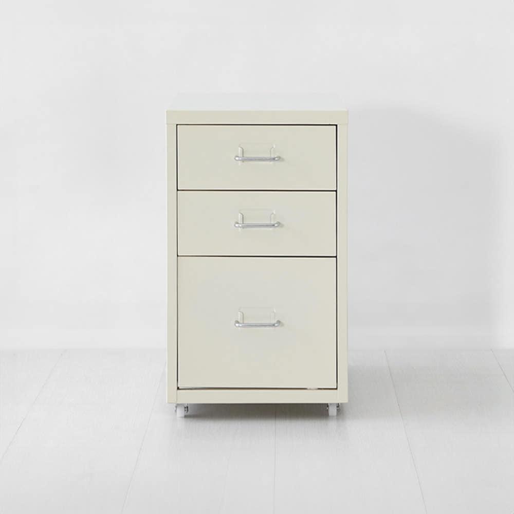 피하 낮은서랍장 2.1단 크림