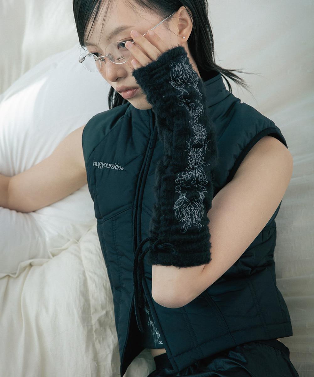 Furry hand-warmer (Black)