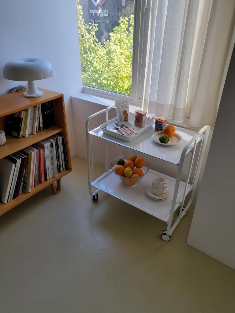 [그레이맨션]  Don Hierro white folding trolley 화이트 폴딩 트롤리 빈티지 스페인