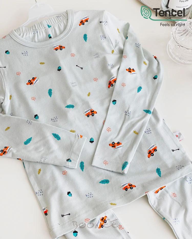 리오셀 모달 긴팔 내의 부릉 자동차 실내복