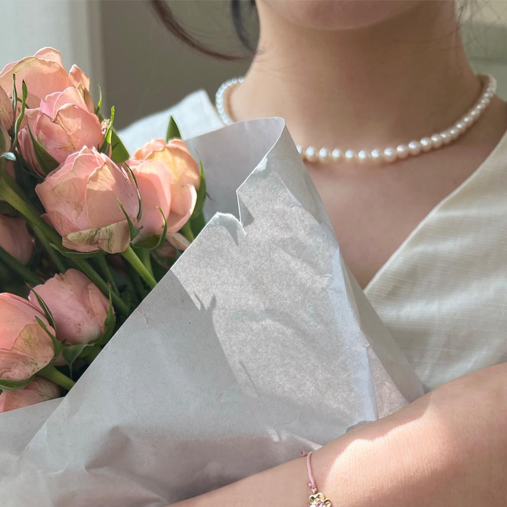 14k 클래식 라운드 담수 진주 고급  골드 목걸이 이에  hier