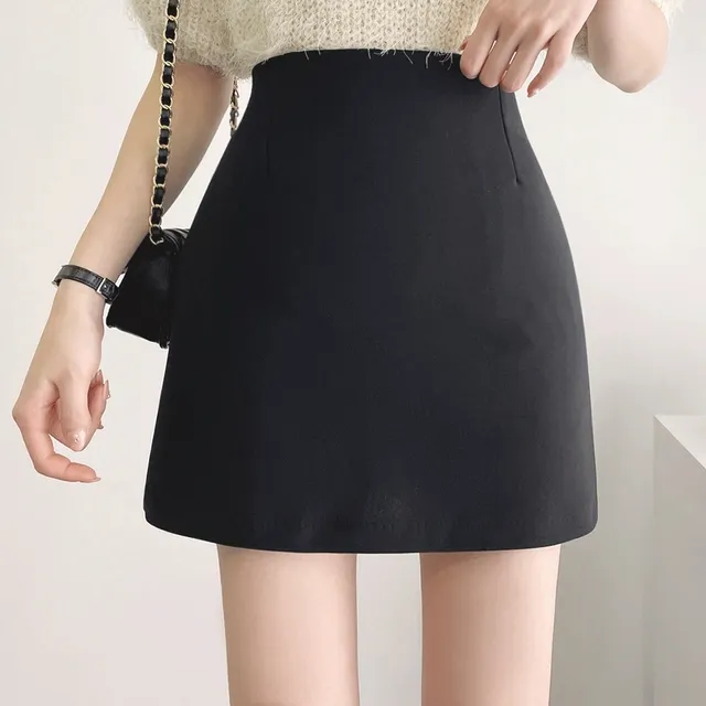 [기모&일반/자체제작] 당일출고! 데일리 스판 뒷밴딩 치마 바지 (1color)