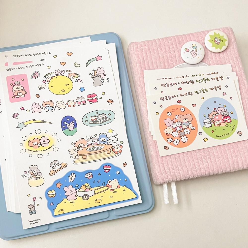 [하트쉽스튜디오] 하트쉽 & 맹글도어 콜라보스티커