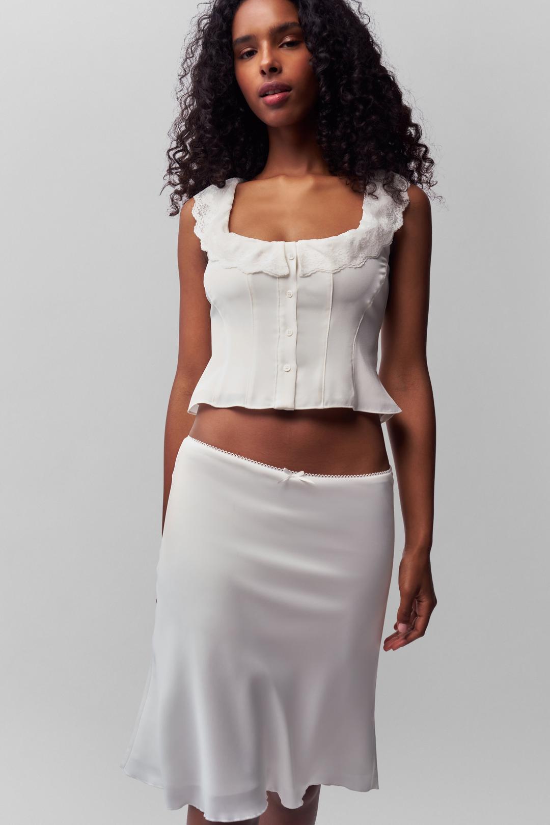 Paloma Skirt - WHITE / XXS