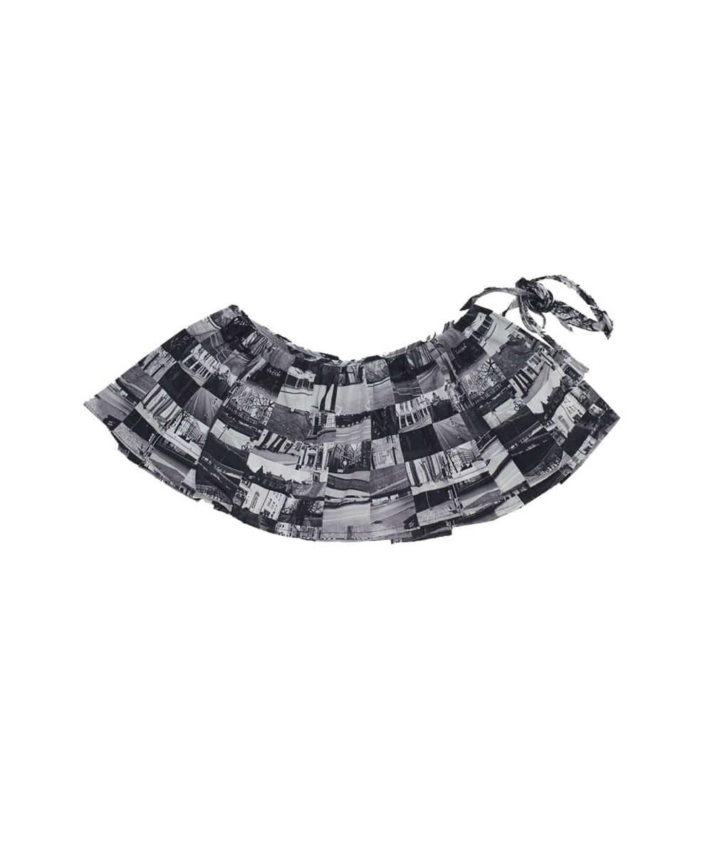 체크 레이어드 미니스커트 check layered mini SK - road