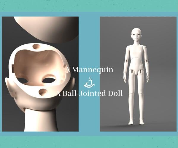 ArtStation - ㅣJC'sㅣ3D MODELSㅣA Mannequin(A Ball-Jointed Doll) | Resources