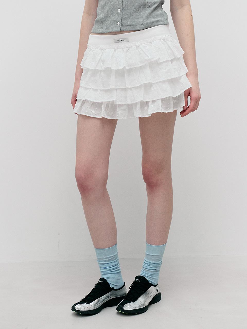 NUBASIC FRILL MINI SKIRT PANTS