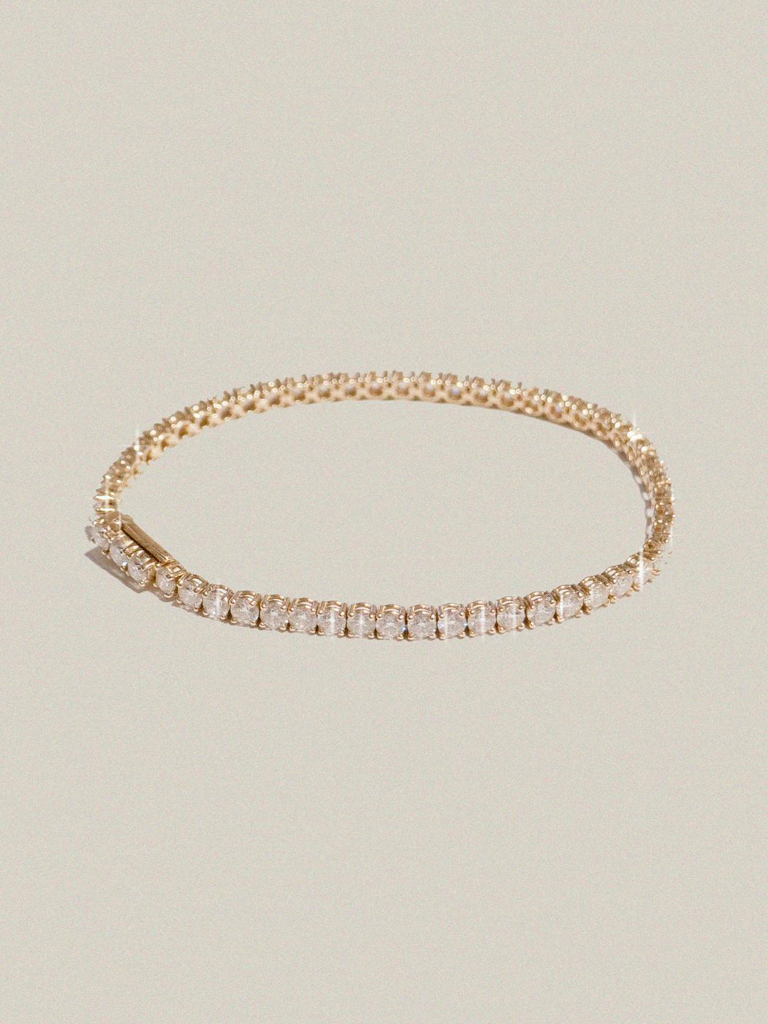 Moissanite Fine Tennis Bracelet