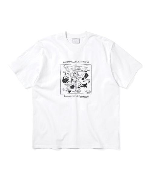 Confusing Basketball Tee White