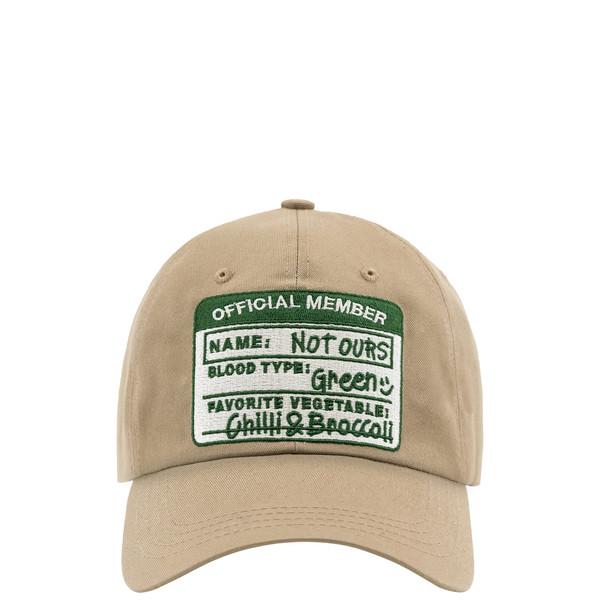 'Official membership' ball cap | Beige