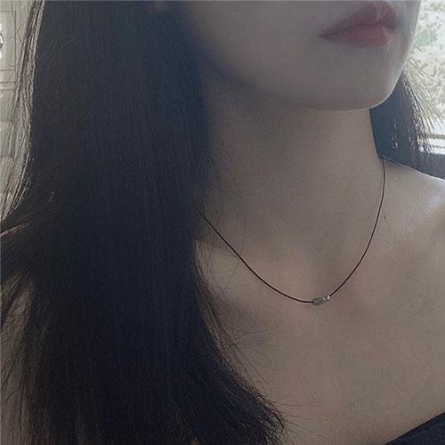 안도 [안도제작/1+1 할인] simple greenery necklace
