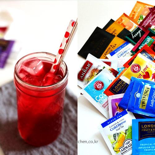 아이스티 샘플러 16종 32티백 - 칼로리 제로 홍차 냉침!!