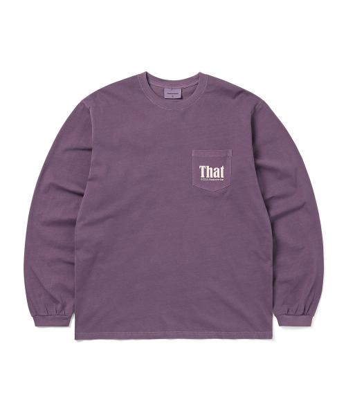 That Pocket L/S Tee Purple