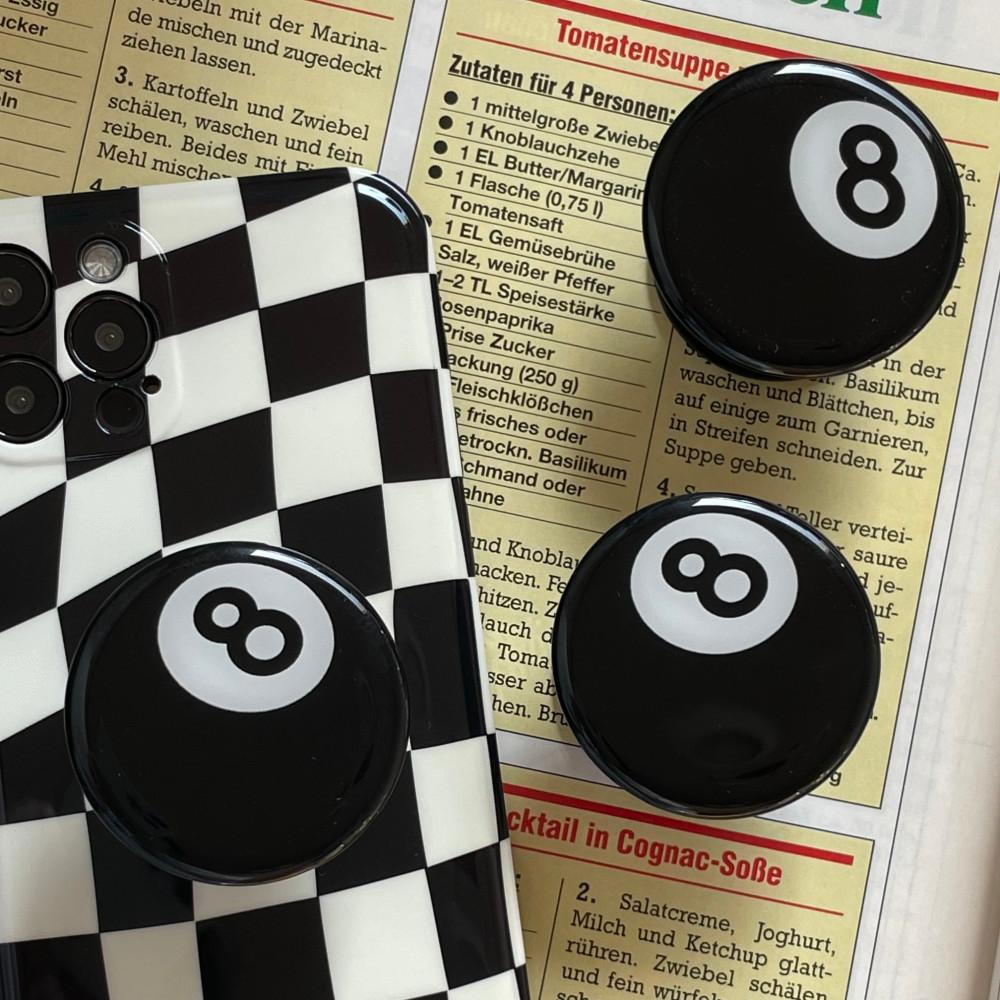 자체제작 큰사이즈 에잇볼 8볼 스마트톡 핸드폰 그립 톡 톡튀는 거치대